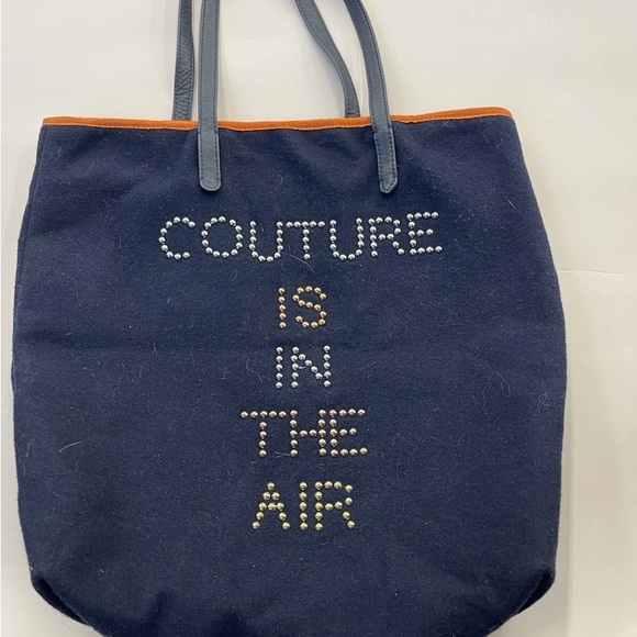 Juicy Couture Handbags - Juicy Couture Navy Tote with Pearl Accents